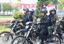 Polres Singkawang Pastikan Perhitungan Suara Tingkat PPK Aman
