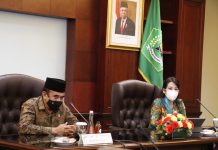 Bertemu Menteri Agama, Tjhai Chui Mie Bahas Pembangunan Masjid Agung