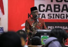 FOTO : PELEPASAN GUGUS TUGAS CEPAT CABANG RELAWAN TASK FORCE PPKM COVID-19