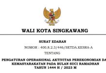 SURAT EDARAN WALI KOTA TENTANG OPERASIONAL AKTIVITAS PEREKONOMIAN DAN KEMASYARAKATAN