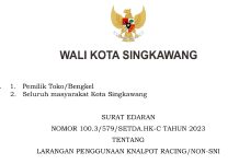 SE PJ WAKO TENTANG LARANGAN PENGGUNAAN KNALPOT RACING