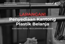 Larangan Penyediaan Kantong Plastik Belanja